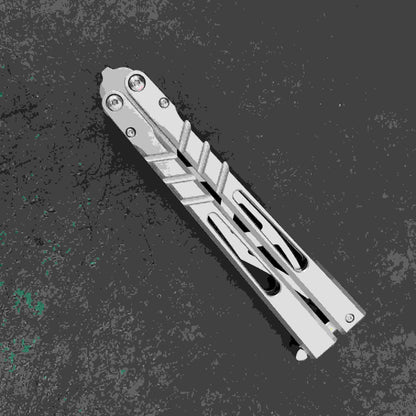 Outdoor Fancy Swinging Knife Camping Folding Knife Cold Weapon Travel Fruit Knife