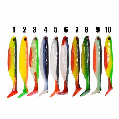 Colorful Worm Soft Bait T Tail Fish