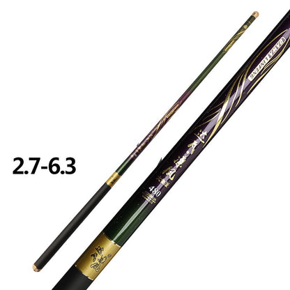 High Carbon Fishing Rod Light Hard 6H19 Tune Black Pit Hand Rod Short Pitch Fishing Rod