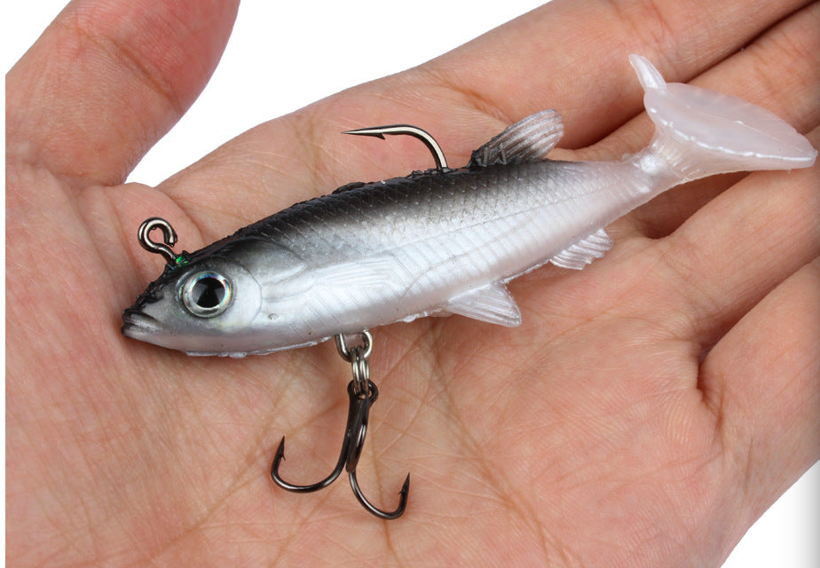 Soft bait sea bass bait lead hook fish