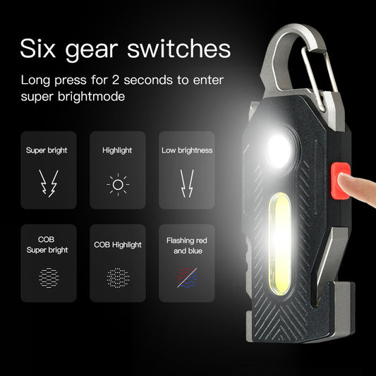 TerraGlow 7-in-1 Survival Flashlight - Ultimate Camping Companion