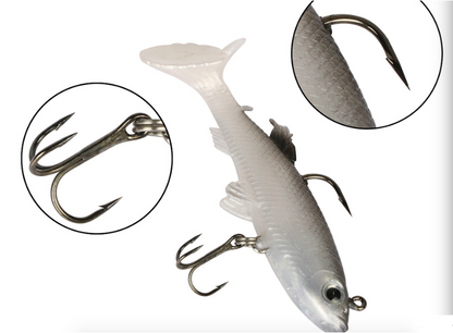 Soft bait sea bass bait lead hook fish