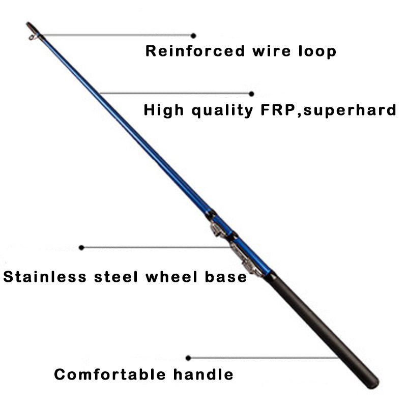 Fishing rod boat raft rod