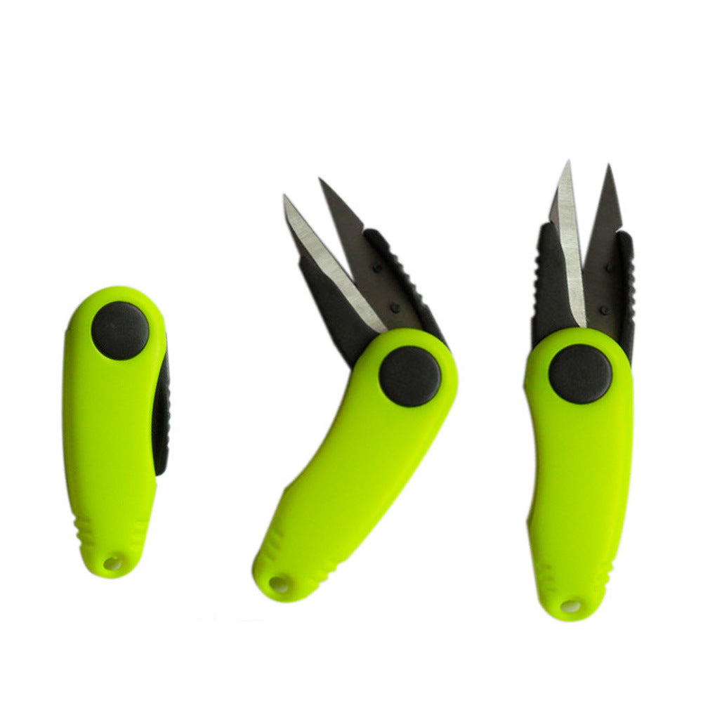 Portable folding small scissors