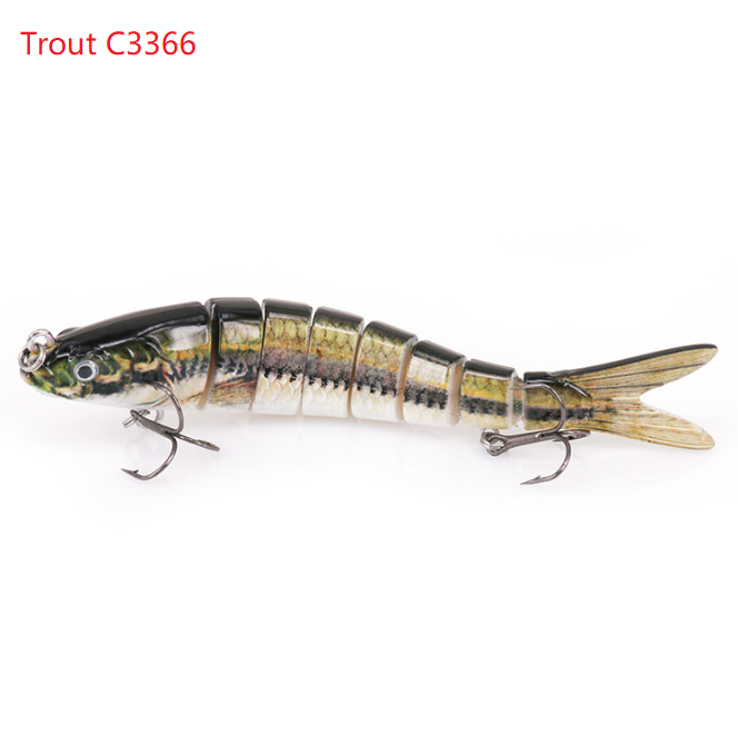 Original Fishing Lure Eight Segment Trout Fish