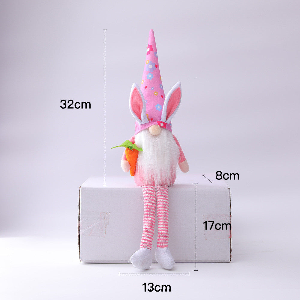 Easter Gnome Bunny Plush Cloth