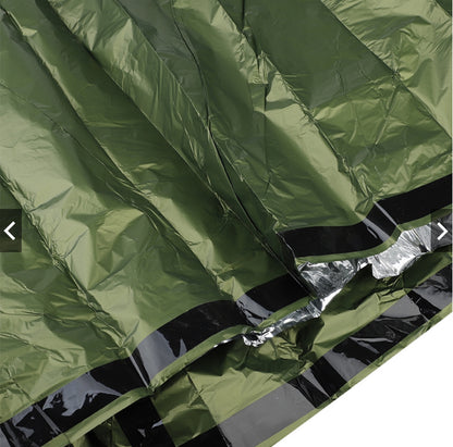 Custom Army Green Cold-Proof Thermal Insulation Emergency Sleeping Bag, Camping Emergency Equipment Waterproof Emergency Sleeping Bag