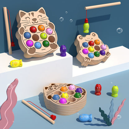 Kitten Fishing Toys Intelligence Brains and Magnetism