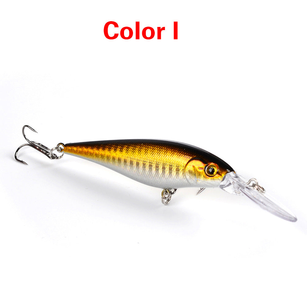 10PCS Minnow Fishing Lures Laser Hard Artificial Bait 3D Eyes 11cm 10g Fishing Wobblers Crankbait Minnows 6