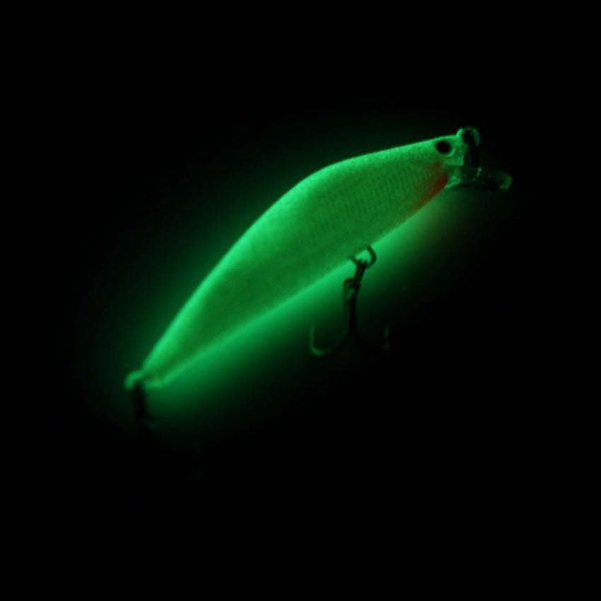 Bionic Fake Bait 8.2Cm 8G Night Fishing Bow Luminous Mino Plastic Hard Fishing Bait Luya Bait