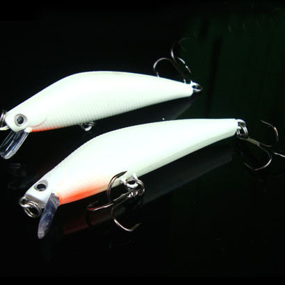 Bionic Fake Bait 8.2Cm 8G Night Fishing Bow Luminous Mino Plastic Hard Fishing Bait Luya Bait