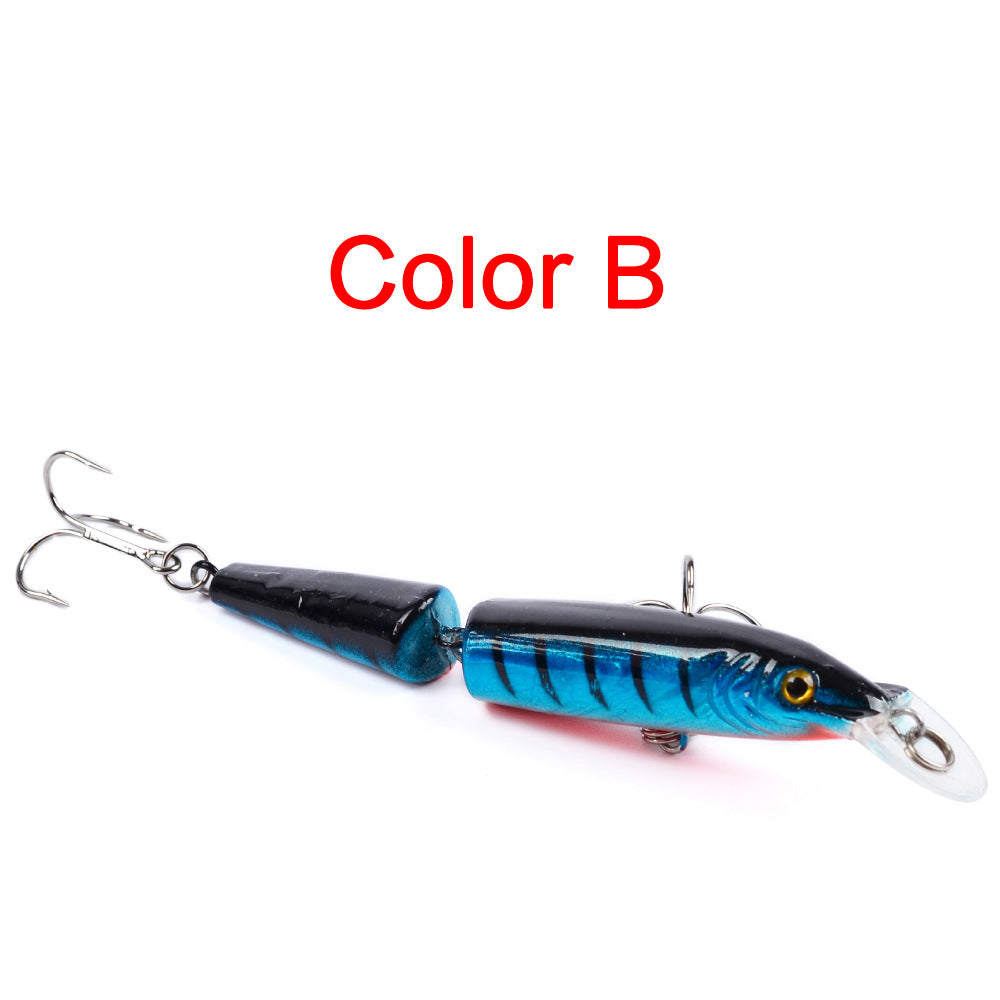 Lifelike Artificial Crankbait Multi Articulado Isca De Pesca 10.5Cm 9G 2-Segmento Duro Isca 6  Gancho Wobblers Isca De Pesca Do Mar