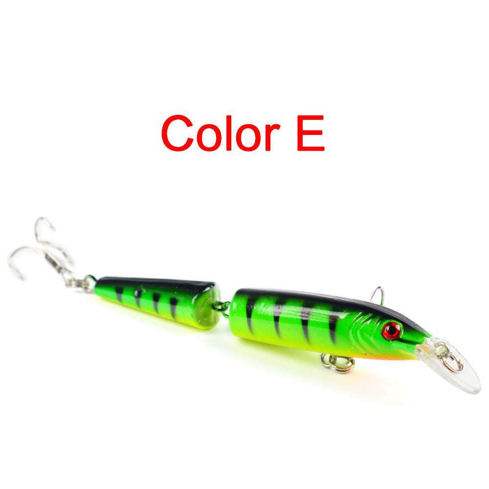 Lifelike Artificial Crankbait Multi Articulado Isca De Pesca 10.5Cm 9G 2-Segmento Duro Isca 6  Gancho Wobblers Isca De Pesca Do Mar