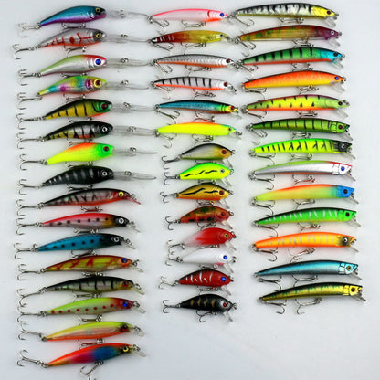 43 Pcs Mixed Size Colors Fly Fishing Lure Set Wobbler