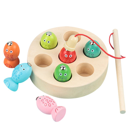 Wooden Children's Magnetic Fishing Toy