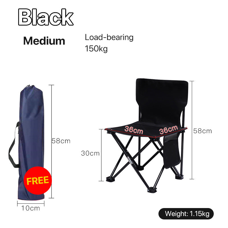 Folding Chair Outdoor Portable Backrest Fishing Chair Stool Painting Stool Chair Maza Small Chair