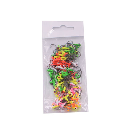 1g Lead Hook Bait 50 Hooks Bag Outdoor Fishing Gear Supplies