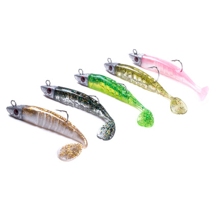 Crank Hook Lead Head Hook Long Shot Winter Soft Bait