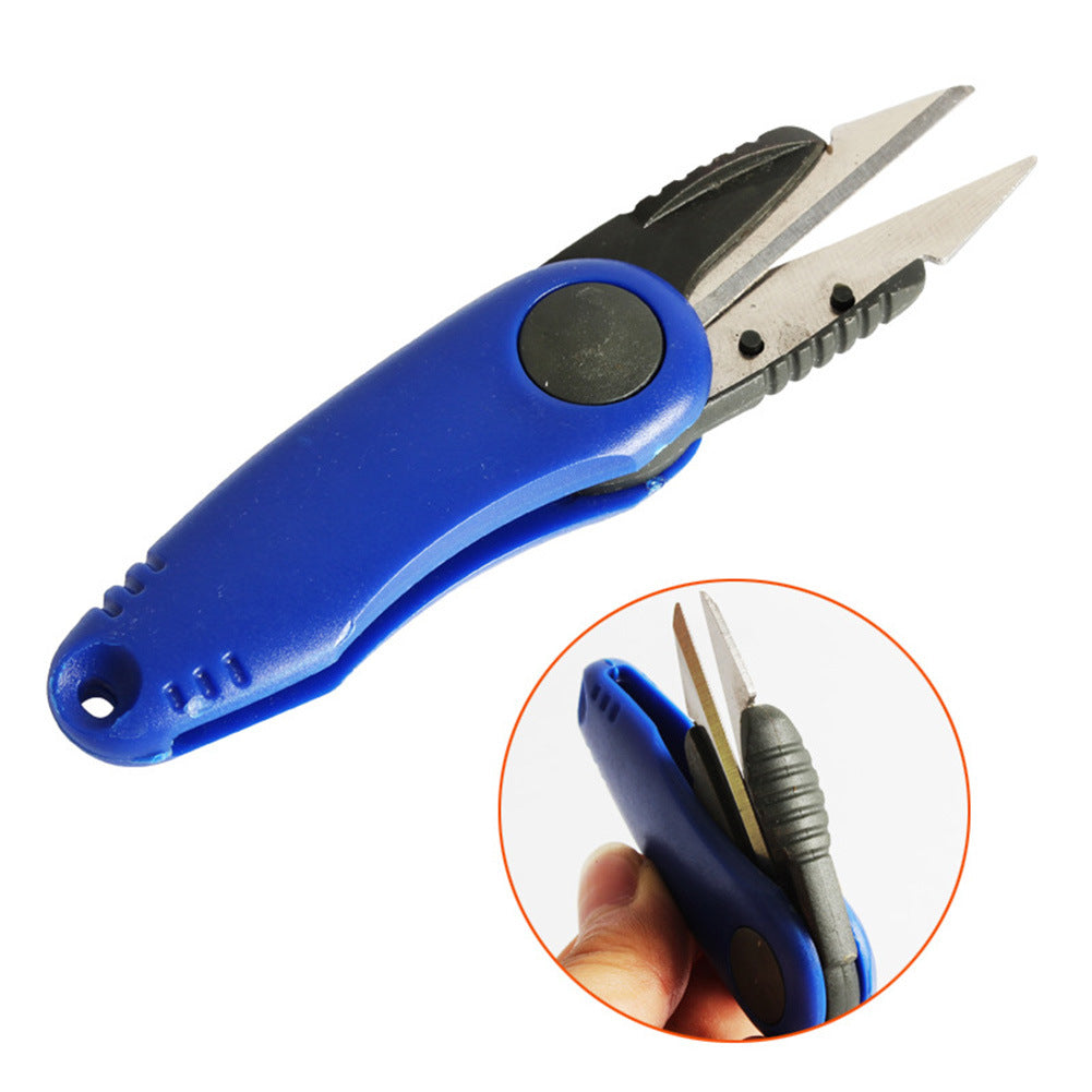 Portable folding small scissors