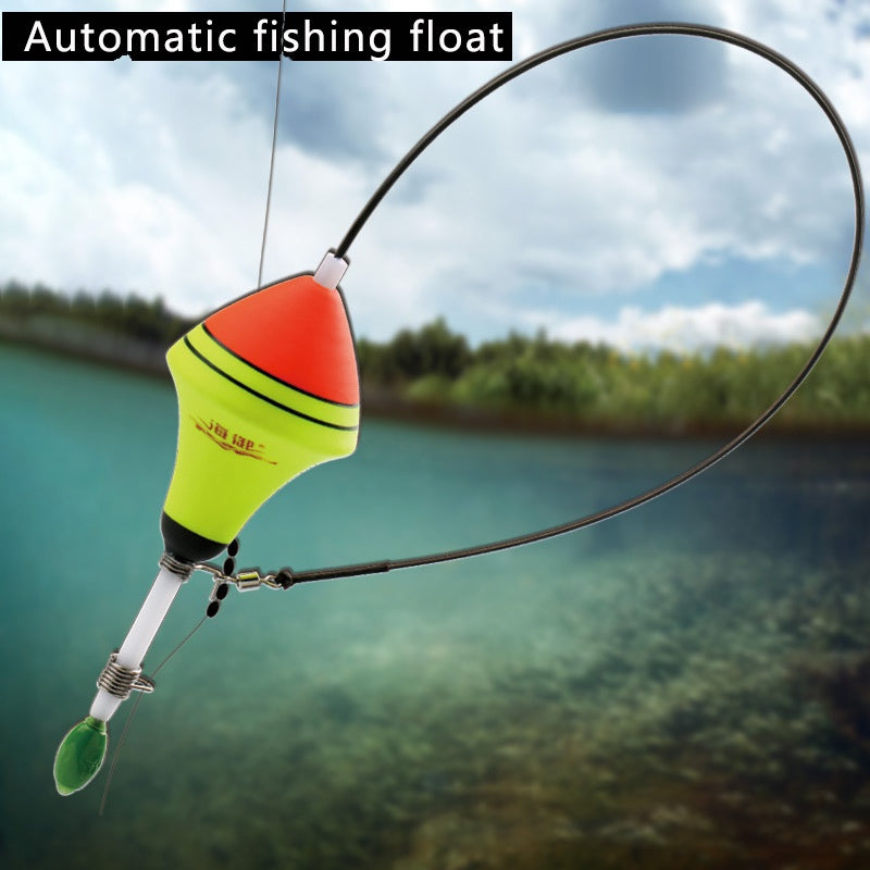 Automatic fishing float set