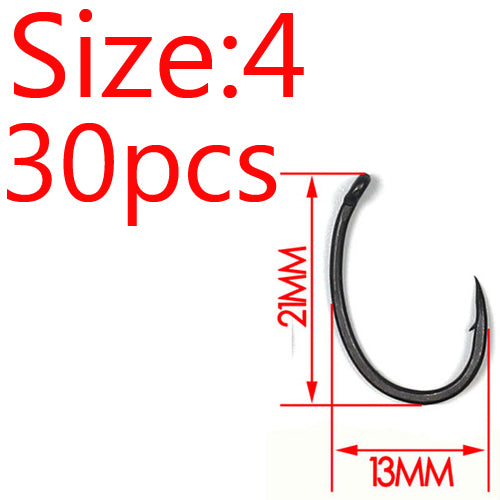 Matt Black Off-Angle Wide Belly Fishhook