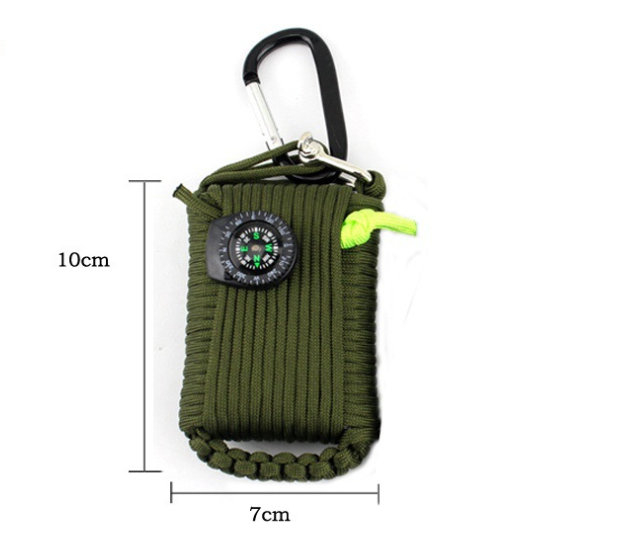 Camping bag climbing umbrella rope equipment kit hand-woven process escape emergency self-help kit outdoor supplies