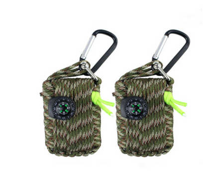 Camping bag climbing umbrella rope equipment kit hand-woven process escape emergency self-help kit outdoor supplies