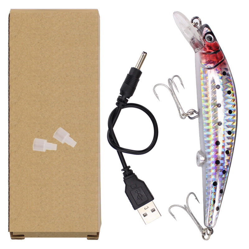 Electric USB Luya emulates fish lures