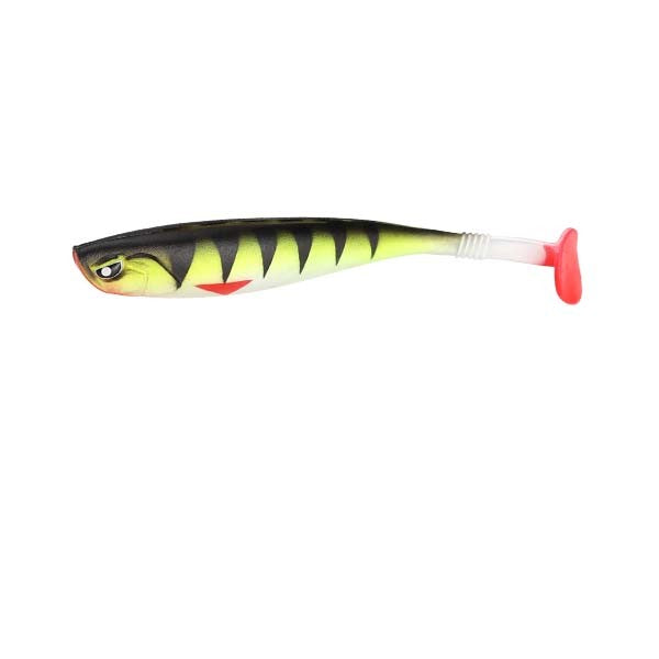 T-tailed Soft Fish 12cm 10g With Grooves On The Back Made Of PVC Material