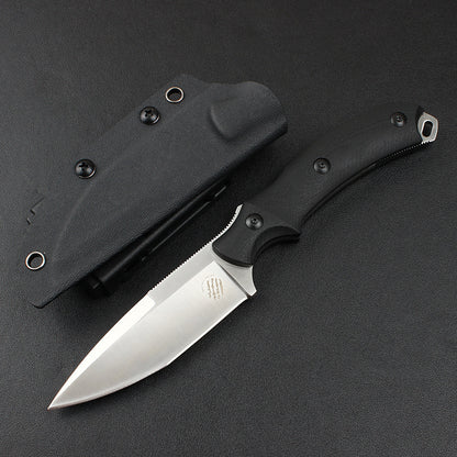 Outdoor Wilderness Survival Small Straight Knife Camping Portable Defense