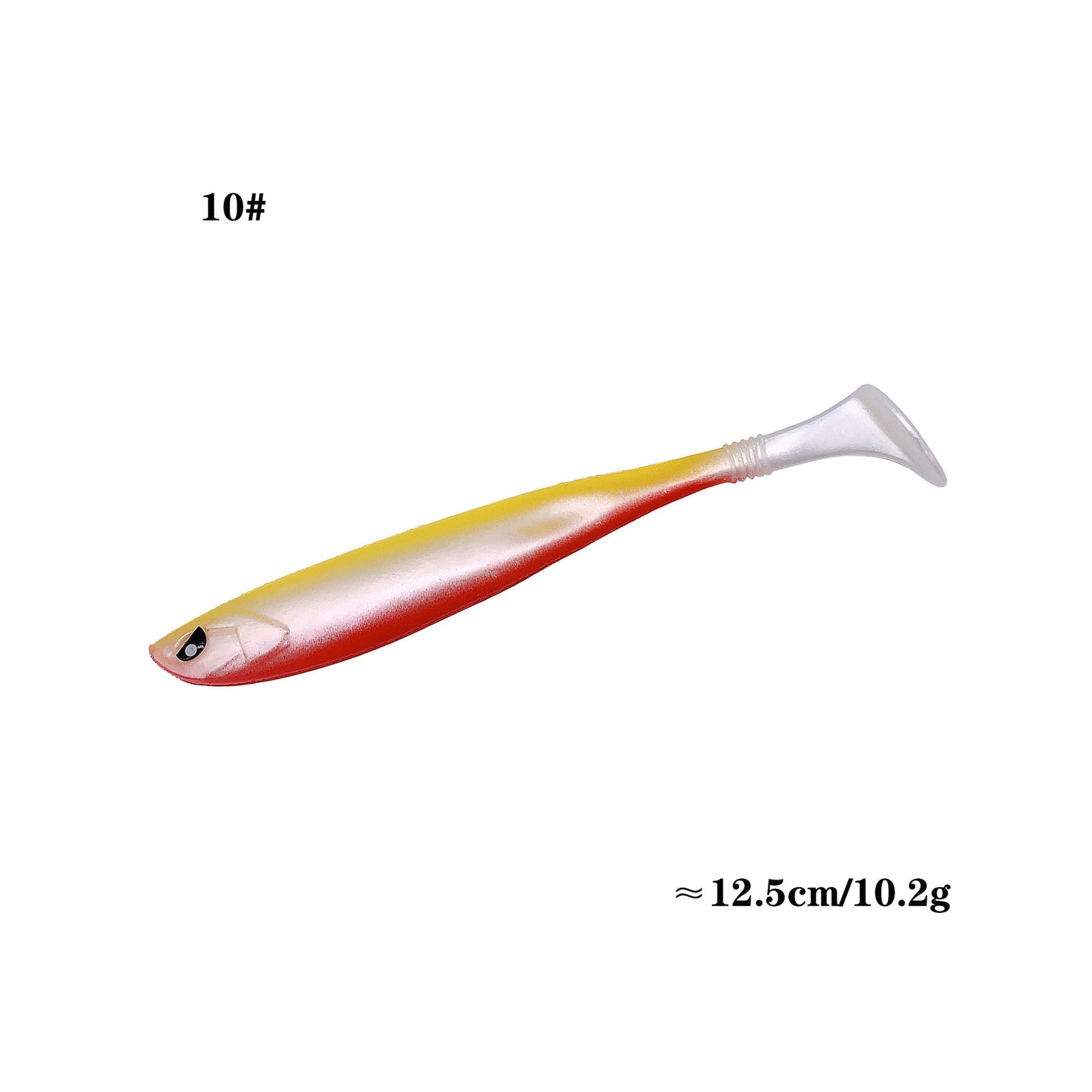 Fashion Rainbow Fish PVC Road Subsoft Bait