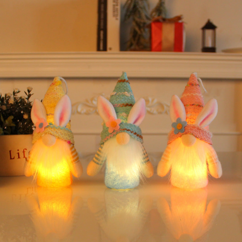 Lovely Easter Gnome Holiday Table Light Up Decoration