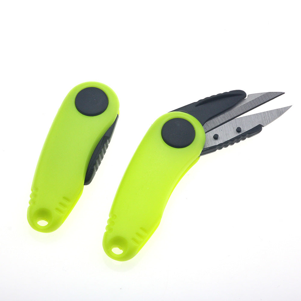 Portable folding small scissors