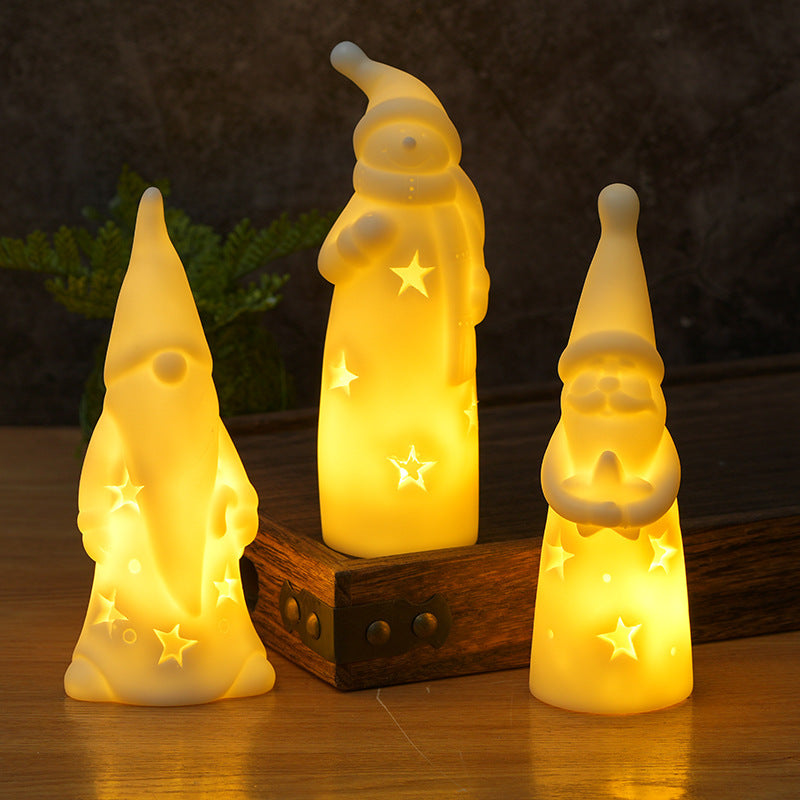 Christmas Night Lights Creative Bedside Lamp LED Candle Light