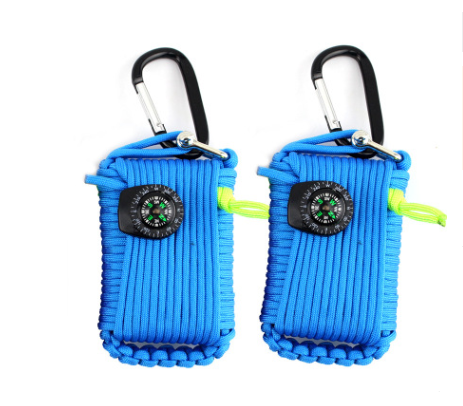 Camping bag climbing umbrella rope equipment kit hand-woven process escape emergency self-help kit outdoor supplies