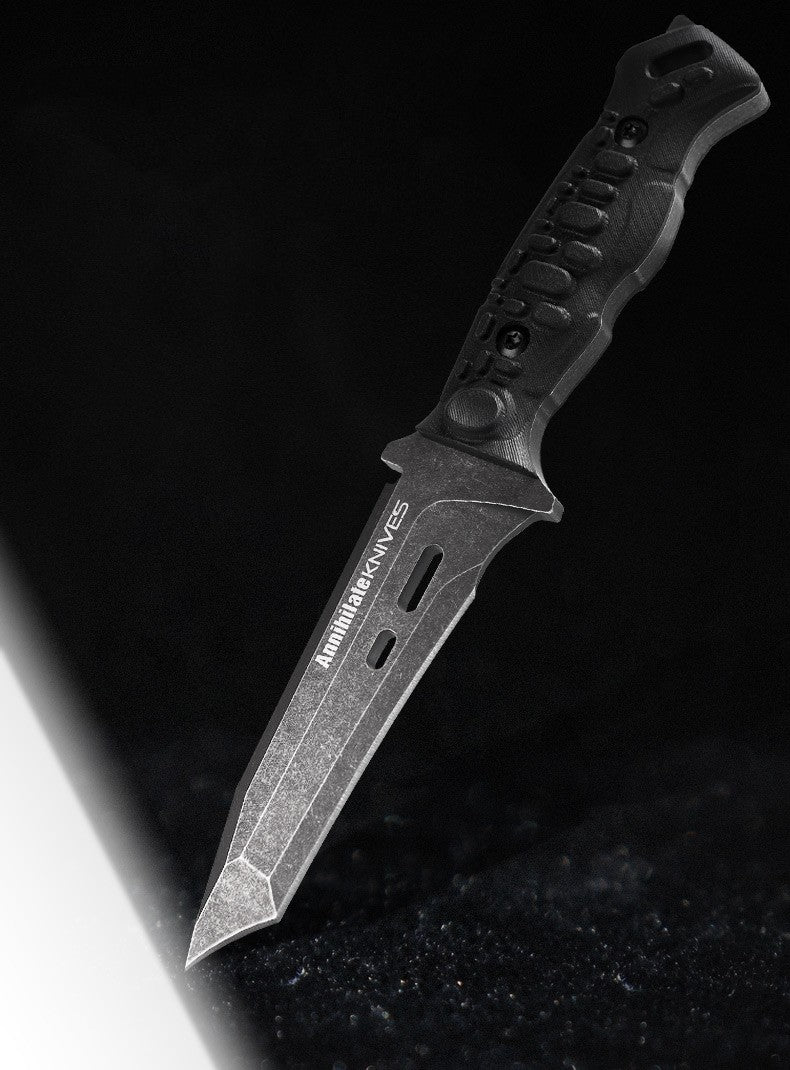 Outdoor Knife D2 Tactical Knife Open Blade Survival Sharp Self-defense Knives Cold Weapons Fixed