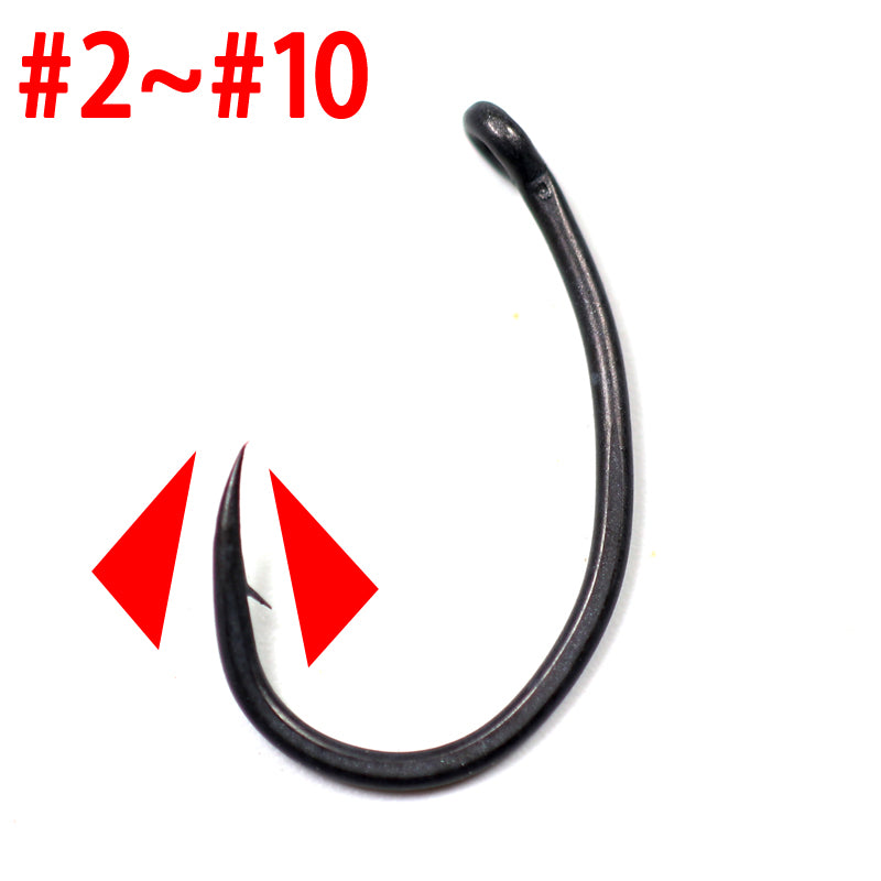 Matt Black Off-Angle Wide Belly Fishhook