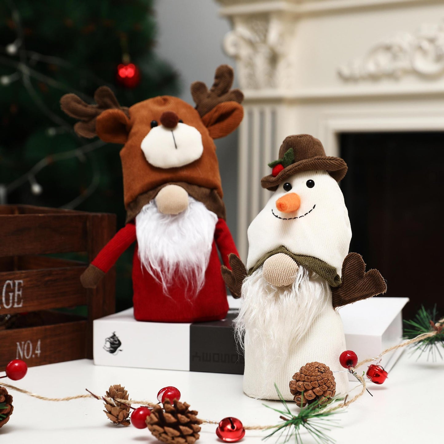 Christmas Gnome  Plush Cute Snowman & Reindeer