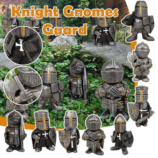 Paladin Knight Gnomes Guard Garden Sculptures