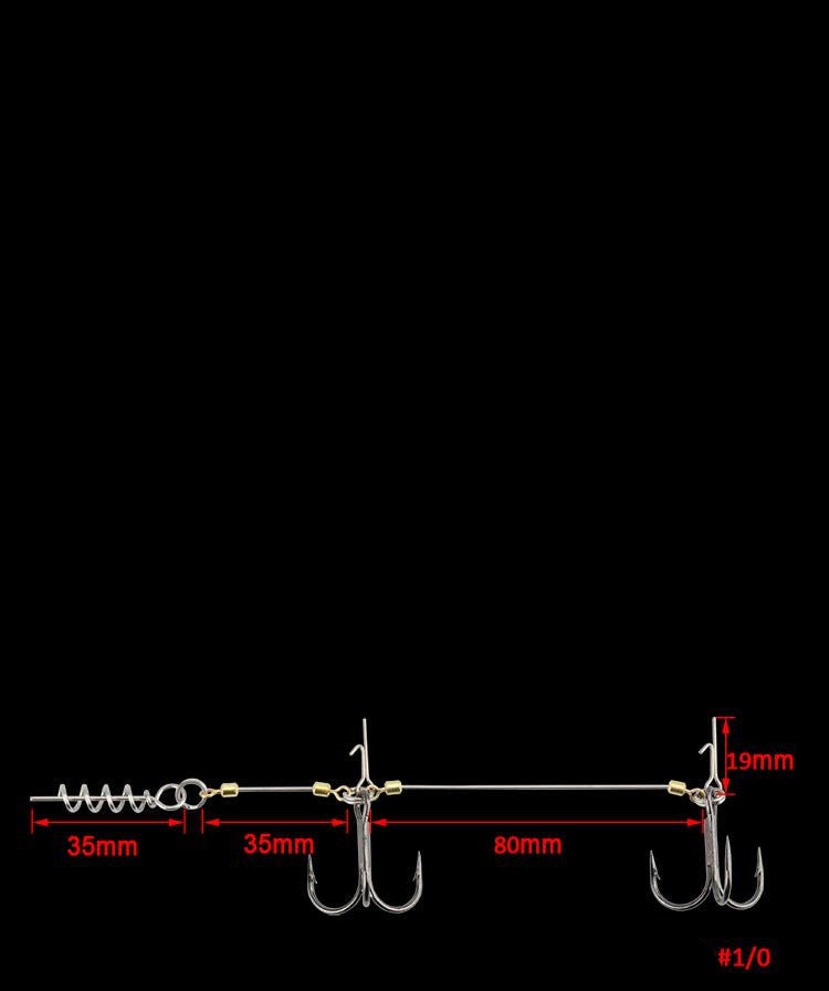 Spring Lock Needle Manual Fishing Rig String Hook