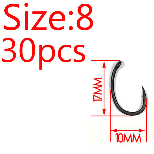 Matt Black Off-Angle Wide Belly Fishhook