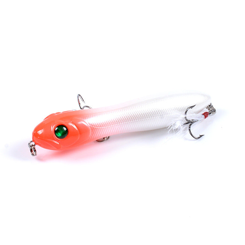 Luya Floating Type Fishing Bait Plastic Hard Bait Feather Hook