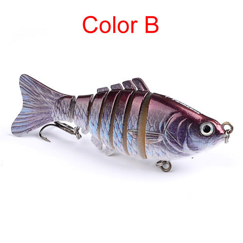 Plastic Fishing Lure 7 Sections Lure Bionic Bait