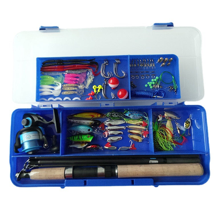 Portable Lure Rod Fishing Lure Box Set