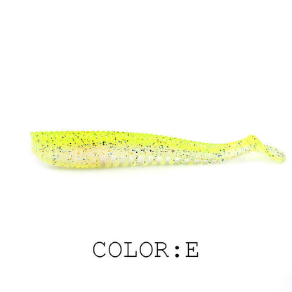 Freshwater Lure Soft Bait T Tail Lead Hook