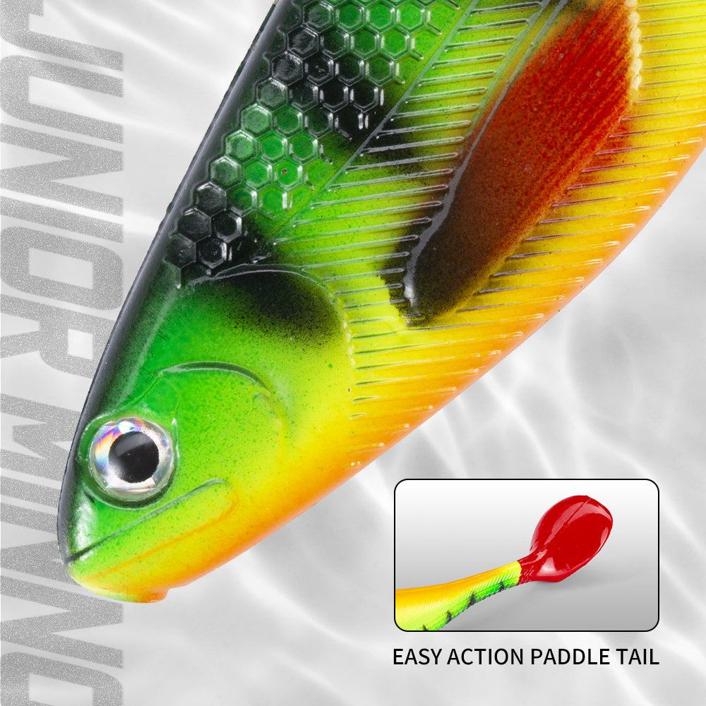 Biomimetic PVC Material Luya T-tail Soft Fake Bait