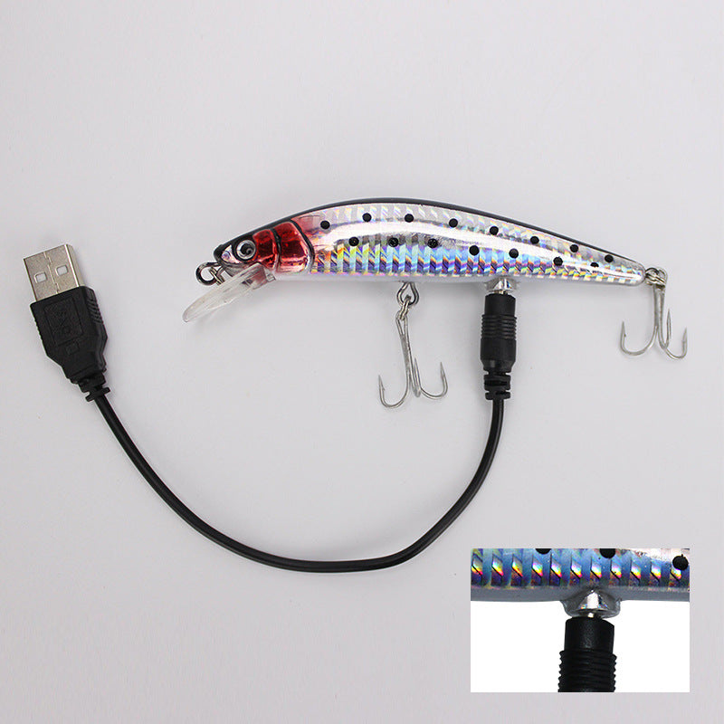 Electric USB Luya emulates fish lures