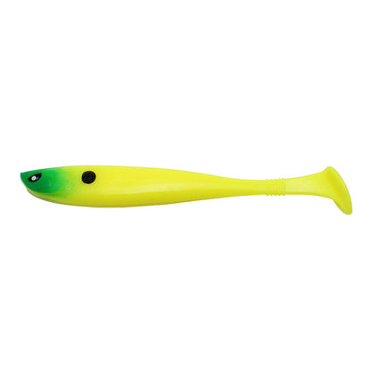 T-tail Soft Fish 13cm Back Notched Rainbow PVC Road Subbait False Bait