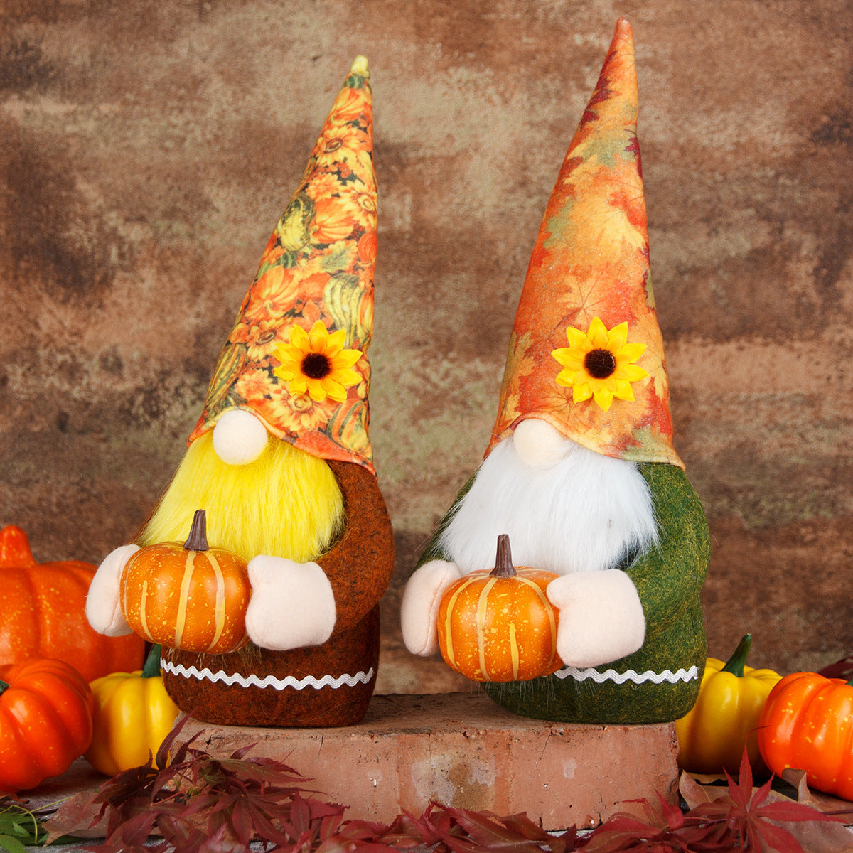 Thanksgiving Harvest Festival Pumpkin Gnomes