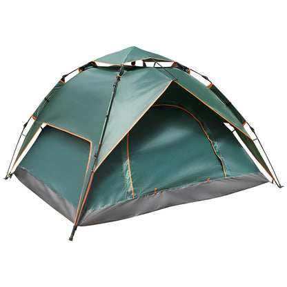 Double Deck Waterproof Pop Up Tent for Hiking Portable Automatic Tent for Camping 4 Person